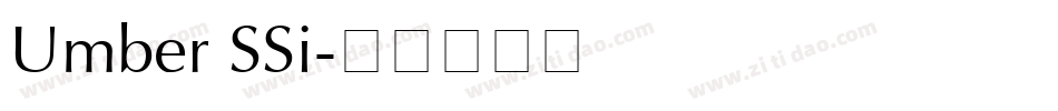Umber SSi字体转换